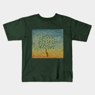 Pattern Tree of Life in Stain Glass Kids T-Shirt